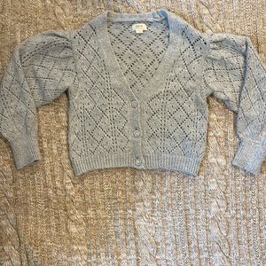 Anthropology grey sweater/cardigan. NWOT from last season.